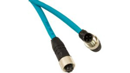 DW04AR117 TL357, Sensor Cable M12 Plug M12 Socket 3 m 1.6 A 250 V, Alpha Wire
