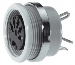 MAB 5100 S, DIN Connector, Socket, 5 Poles, 4A, 34VAC/VDC, Hirschmann