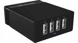 IB-CH402, 4-Port USB quick charge device, 63 x 27 x 73 mm, 125 g, ICY BOX
