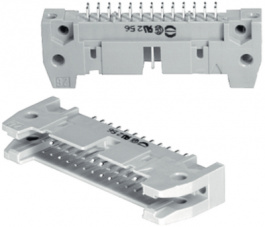 09185506924, Pin header DIN 41651 50, Male, Harting