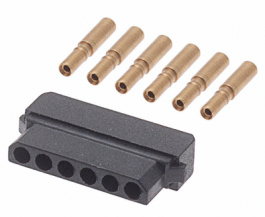 M80-8980605, Socket, single-row, straight 1x6P, Harwin