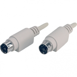 PB-344-06-ST, Cable PS/2-Plug PS/2-Plug 1.8 m, Maxxtro