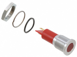 Q16F1CXXR24E, LED Indicator red 24 VDC, APEM