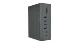 IB-DK2262AC, USB-C Docking Station, 3.5 mm Combo Jack/3x USB 2.0/3x USB 3.0/2x HDMI/MicroSD/SD-Card/RJ45/VGA, ICY BOX