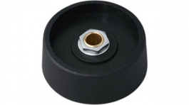 A3140069, Control knob without recess black 40 mm, OKW
