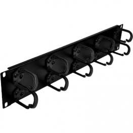 SY507-2S, 19" cable manager 2 HE 10 front eyelets, Maxxtro