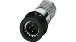 1021830, M12 PROFINET CAT5 Straight Push-Pull Cable Plug, 4 Poles, D-Coded, Crimp, Phoenix Contact