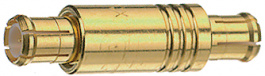 32 MCX-50-0-3/111 NE, Straight Adapter, MCX Plug - MCX Plug, 50Ohm, Huber+Suhner