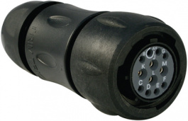 UTS6JC14E12S, Coupling Socket UTS Hi Seal Poles=12 Female Housing size14, Souriau Esterline Sunbank