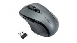 K72423WW, Mouse Pro Fit 1600dpi Optical Right-Handed Black / Grey, Kensington
