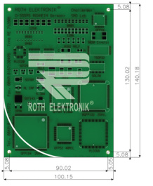 RE711001-LF, Laboratory card FR4 epoxy heat tin-plated, Roth Elektronik