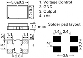 LF TVXO018368, Oscillator CFPT-141 13 MHz, IQD