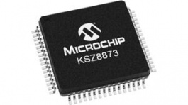 KSZ8873MLLI, 3-Port Managed Ethernet Switch Ethernet/Fiber/MAC/PHY/MII LQFP-64, Microchip