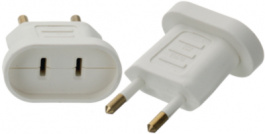 149550, Adapter 2-pin, Euro - USA white, Steffen