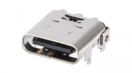 213716-0001, USB Connector, USB-C 2.0 Receptacle, Right Angle, 16 Poles, Molex
