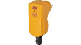 1290670, Circuit Breaker Adapter 1 Schuko Type F Orange Schuko Type F, Brennenstuhl