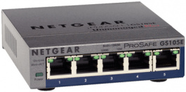 GS105E-200PES, ProSAFE Plus Switch 5x 10/100/1000 - Desktop, NETGEAR