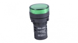 RND 210-00039B, Panel Indicator, Green, 22mm, 24V, Screw, RND Components
