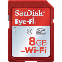 SDSDWIFI-008G-X46, Eye-Fi Wireless SDHC Card 8 GB, Sandisk