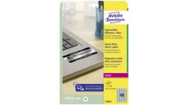 L6009-8 [48 шт], Label, Polyester, 45.7 x 21.2mm, 8x 48pcs, Silver, Zweckform