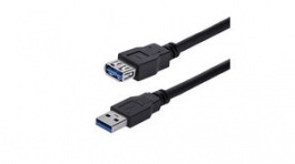 USB3SEXT1MBK, Superspeed Extension Cable USB-A Plug - USB-A Socket 1m USB 3.0 Black, StarTech.com