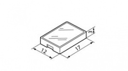 AT4117C, Switch Cap 12 mm 17 mm 3 mm, NKK Switches (NIKKAI, Nihon)