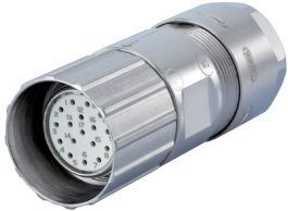 7.106.506.03D, Connector straight, Poles=6&nbsp;&nbsp;Male, Cable Mount, Hummel