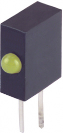 KM2520EH/1YD, PCB LED 1.8 mm round yellow, Kingbright