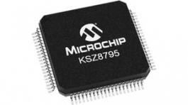 KSZ8795CLXIC, 5-Port Managed Ethernet Switch Ethernet/SPI/MAC/PHY/MII/RMII/RGMII/GMII LQFP-80, Microchip