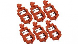 65688, 120V Snap-On Circuit Breaker Lockout, Nylon, Red, Pack of 6 pieces, Brady