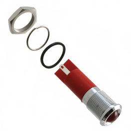 Q14P1CXXR24E, LED Indicator red 24 VDC, APEM
