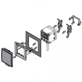 ZS-35-F, Adapter + cover, SMC PNEUMATICS