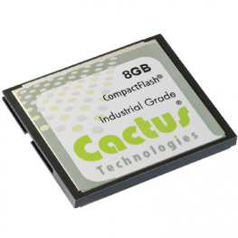 KC8GRI-303, Industrial CompactFlash 8 GB SLC based, Extended temperature, Cactus