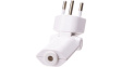 125941 Mains Plug foldable, Type J (T12), White