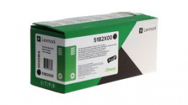 51B2X00, Toner Cartridge, 20000 Sheets, Black, Lexmark