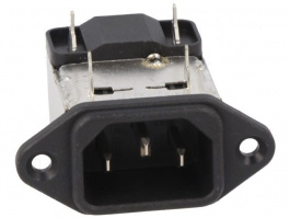 RIR0222H, Разъем: питания AC; гнездо; "папа"; 2А; 250ВAC; IEC 60320; -25?85°C, ROXBURGH