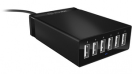 IB-CH601, USB charger, 100 x 26 x 70 mm, 178 g, ICY BOX