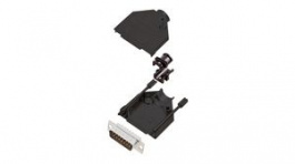 DTZK15-BK-DMP-K, DA-15 Plug D-Sub Connector Kit, Zinc Backshell, Encitech Connectors