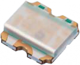 19-337/R6GHBHC-A01/2T, LED; SMD; 1616; красный,голубой,зеленый; 1,6x1,6x0,35мм; 120°, Everlight