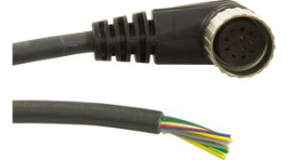 EW1900127 BK359, Соединительный кабель; M23; PIN: 19; угловой; 10м; вилка; 125ВAC, Alpha Wire