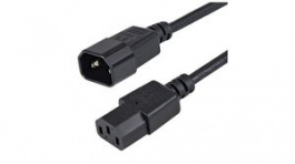 PXT1001M, IEC Device Cable IEC 60320 C14 - IEC 60320 C13 1m Black, StarTech.com