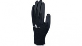 VE702PN09, Polyester Knitted Gloves Size=9 Black, Delta Plus