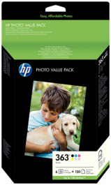 Q7966EE [6 шт], Ink 6-pack + paper 6 Colours, HP