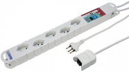20 200235 66, Multiple socket outlet, USB Charging/Mouse Switch, 5xCH/T13, 3 m, Type 12, Steffen
