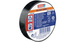 53988-00001-00, Soft PVC Insulation Tape Black 19mm x 20m, Tesa