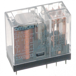 G2R-2 230VAC, PCB power relay 230 VAC 0.9 VA, Omron