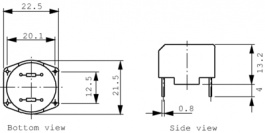 RN114-1,5/02, Inductor, radial 6.8 mH (2x) 1.5 A (2x), Schaffner