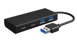 IB-HUB1426-U3, USB Hub, USB 3.0, 4x USB A Socket/USB C Socket, ICY BOX