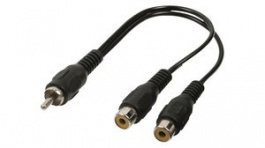 CAGB24010BK02, Subwoofer Cable RCA Plug - 2x RCA Socket 200mm, Nedis (HQ)