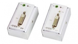 VE607-AT-G, DVI / Audio CAT5 Extender with MK Wall Plate 60m, Aten